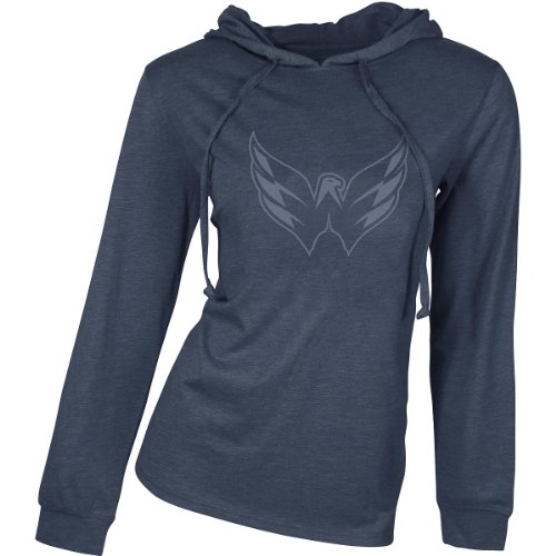 College Concepts Washington Capitals Women's Retreat Hooded Long Sleeve Shirt Medium