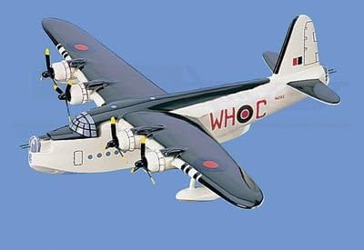 Short Sunderland  Flying Boat Aircraft Model Mahogany Display Model / Toy. Scale: 1/72