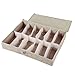 StorageManiac Underbed Shoe Organizer, 27.56 by 21.65 by 5.31-Inches, 12-Pair, Light Brown