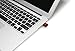 PNY Micro Sleek Attache 32GB USB 2.0 Flash Drive, Red (P-FDU32GSLK/RED-GE)