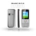 Mustang PHONEM1B-R Handy M31 (2,54 cm (1,8 Zoll) TFT Farbdisplay, Quadband, MicroSD-Slot, Dual SIM Karten, VGA Kamera, Bluetooth, MP3/MP4 Player, FM Radio) silber