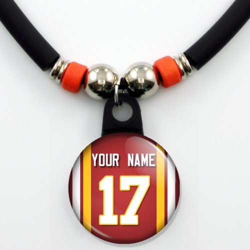 Washington Redskins Jersey Necklace Personalized with Your Name and Number