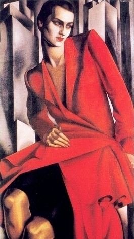 Completely Handpainted HQ Reproduction Painting - by Lempicka, Repro-RP6613 Custom Order, Old Master's Classic Art, No Print, No Poster, No Giclee, Simply Painted by Hands, with Option to Paint from Any Other Favorite Photograph or Picture, Unframed, Size 21