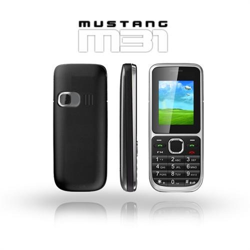 Mustang PHONEM1B-R Handy M31 (2,54 cm (1,8 Zoll) TFT Farbdisplay, Quadband, MicroSD-Slot, Dual SIM Karten, VGA Kamera, Bluetooth, MP3/MP4 Player,  ...