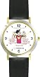 All of THE 7 HABITS #3 - White Youth (English Text) - DELUXE TWO-TONE WATCH from THE 7 HABITS - WATCH COLLECTION BY WATCHBUDDY&reg; - Arabic Numbers - Black Leather Strap-Size-Women's Size-Small