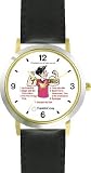 All of THE 7 HABITS #3 - White Youth (English Text) - DELUXE TWO-TONE WATCH from THE 7 HABITS - WATCH COLLECTION BY WATCHBUDDY&reg; - Arabic Numbers - Black Leather Strap-Size-Large ( Men's Size or Jumbo Women's Size )