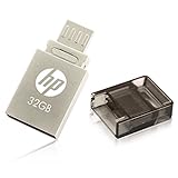 HP ヒューレット・パッカード USBメモリ (32GB, v510m - microUSB+USB 2.0 / 2in1 OTG スマートフォン&amp;タブレット、コンピューター対応 金屬製 耐衝撃 防滴 防塵)