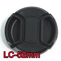Black / Spring Design Camera Lens cap / 52mm (1646-1)