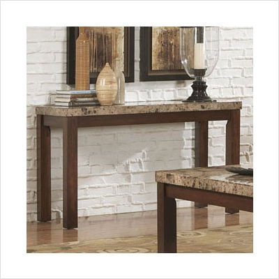 721 Series Marble Top Sofa Table in Cherry