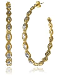 MELINDA MARIA "Gwyneth Collection" Large Hoop Earrings