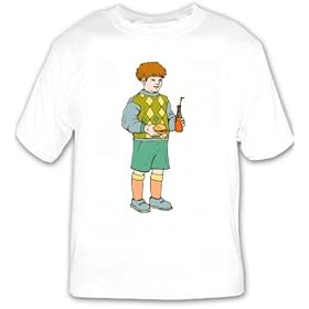 T-shirt with fast, humans, human, body, food, individuals, people, individual, hamburger, child, boy, standing, persons, person
