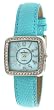 Peugeot Women's Silver-Tone Swarovski Crystal Accented Aqua Leather Strap Watch #PQ8282AQ Peugeot Women's Silver-Tone Swarovski Crystal Accented Aqua Leather Strap Watch #PQ8282AQ