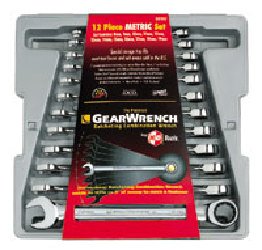 GearWrench 9412 12-Piece Metric Combination GearWrench Set