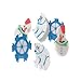 Lot Of 144 Assorted Mini Snowman Christmas Theme Erasers