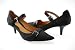 Blay BL0337 Black Satin Low Heeled Evening Shoe