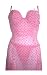 Rampage Lingerie Sexy Chemise Soft Sheer Mesh Set with Matching G String Thong