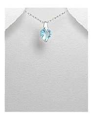 Heart CZ Pendant Necklace In Sterling Silver