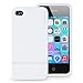 Casecrown CC-IP4-UV2-WHT Metallic Slash Glider Apple iPhone 4 and 4S Case - 1 Pack - Retail Packaging - White