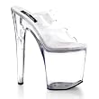 Extremely seXy 8 Inch Sexy Dancer Shoes Womens Evening Shoe High Platform Shoes With Double Strap Fetish