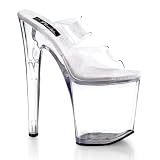 Extremely seXy 8 Inch Sexy Dancer Shoes Womens Evening Shoe High Platform Shoes With Double Strap Fetish