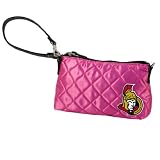 NHL Ottawa Senators Pink Quilted Wristlet