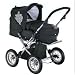 knorr-baby 706930 - Kinderwagen Nizza, black-white