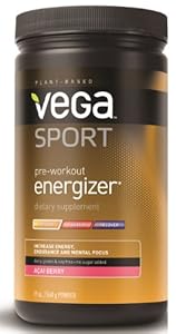 Vega Sport Pre-Workout Energizer, Acai Berry, 19 Ounce