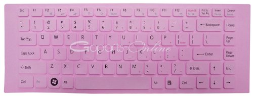 Pink Keyboard Duvet/Skin for Sony VAIO VGN-NW VGN-FW VPC-EG VPC-EA series laptop.