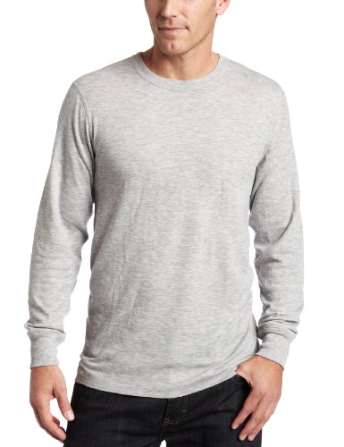 Duofold Mens Midweight L/S Crew,Grey Heather,Large