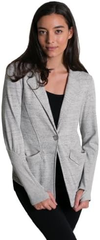 Give Apparel Meaning Women's Blazer-Small-Lt. Grey Marled