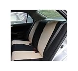 FH-FB050R010 Flat Cloth Univerisal Bench Seat Covers Beige Color