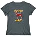 T-Shirt Womens Dark Silver " ABSOLUTELY Scottish Deerhound CRAZY " Dogs