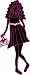 Zebra Print Fashion Model with Purse Wall Decal, Stickers, Graphics