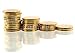 Wallmonkeys Peel and Stick Wall Decals - Gold Coins - 60W x 42H Removable Graphic