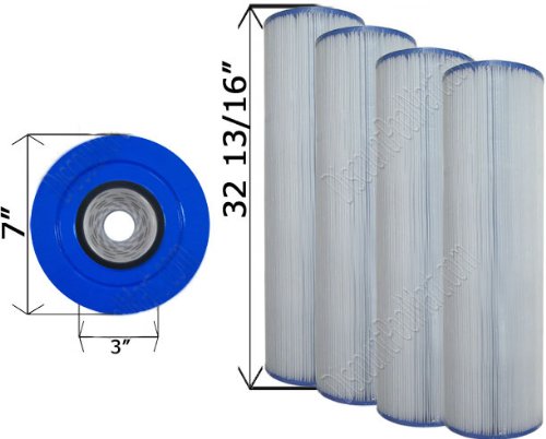 4 PACK - Hayward CX1380RE Unicel Quad Pack Cartridge Filter C-7490-4