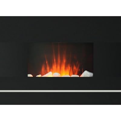ELECTRIC WALL MOUNT FIREPLACE W/REMOTE 650/1350 WATT--DIGITAL REMOTE CONTROL 100% EFFICIENT