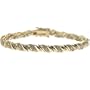 18k Gold over Silver CZ San Marco Bracelet