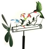 Blue HandWorks Hummingbird & Dragonfly Whirligig
