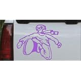 6in X 4.7in Purple -- Snowboard Rider Sports Car Window Wall Laptop Decal Sticker by Rad Dezigns