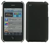 Apple iPhone 3G Black Soft Polycarbonate Slim Fit Back Shell Case + Screen Protector (iPhone NOT included and NOT compatible with 1st Generation iPhone)