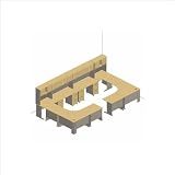 Bush Furniture Advantage Series Cubicle Office Set in Natural Cherry and Slate Reviews