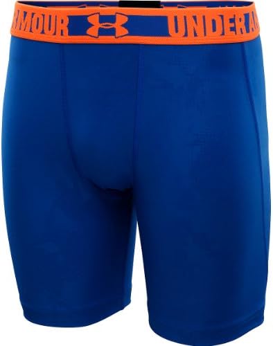 Mens Under Armour Heatgear Sonic Printed Compression Short, Superior Blue/Light/Pastel Blue , M