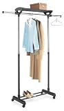 Whitmor 6021-1751 Deluxe Adjustable Garment Rack and Shelf