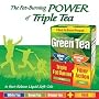 Green Tea, White Tea & Orange Tea Triple Fat Burner - 120 Liquid Softgels + 6 Fiber Action Powder Drink Packets