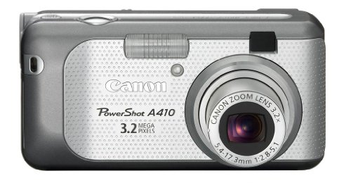 Canon PowerShot A410 Digitalkamera (3,2 Megapixel) silber/grau