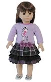 Christmas Stroll Skirt and Shirt ~ Outfit only Fits 18