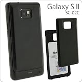 [docomo GALAXY S II (SC-02C)専用]オーストリッチレザー風バッテリーカバー(ブラック)ACS-L832BK