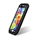 BB-YuHan Love MEI Samsung Galaxy S5 Case Aluminum,3-layer Corning Gorilla Glass Aluminum Metal Protective Samsung Galaxy S5 Case (Black)