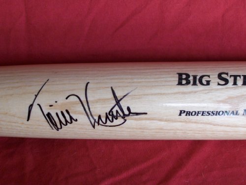 Torii Hunter Autographed Rawlings Big Stick Full Size Baseball Bat. Proof Photo of Torii Signing for Us.