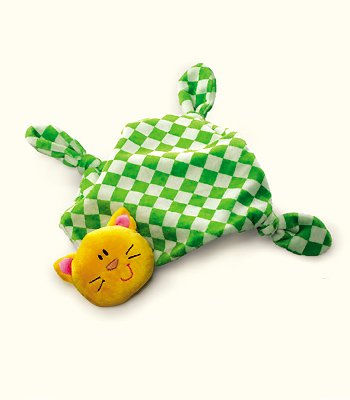 Plush Russ Kids Bright Beginnings Kitten Blanket 16.5